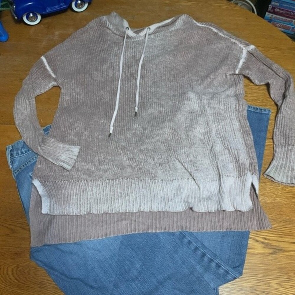 Hooded sweater, extra small (XS) American Eagle Outfiters oversize fit brown